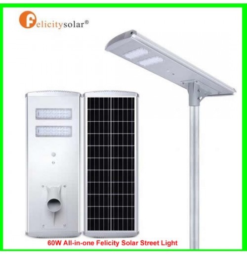 100W D2 Felicity Integrated Solar Street Light (Mono Panel)