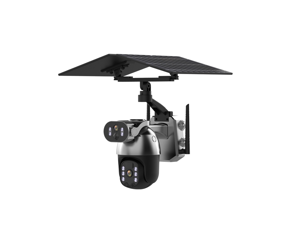 UBox Dual Lens Camera with Double Solar Pane